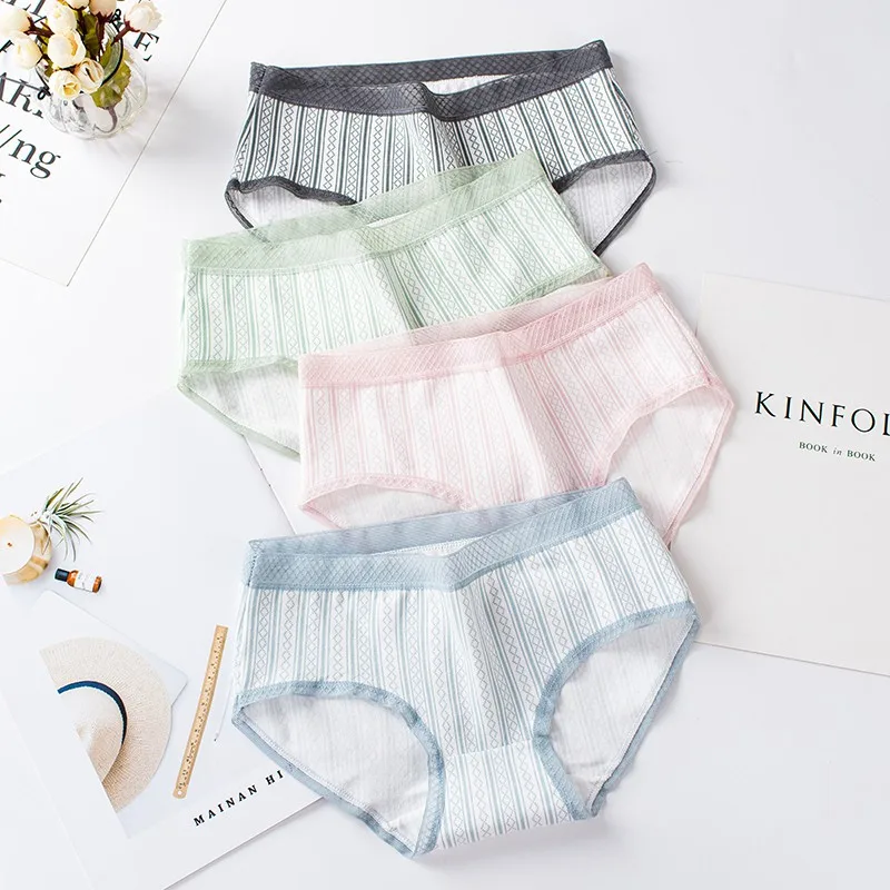 Женское нижнее белье в полоску 5 цветов | Женская одежда
