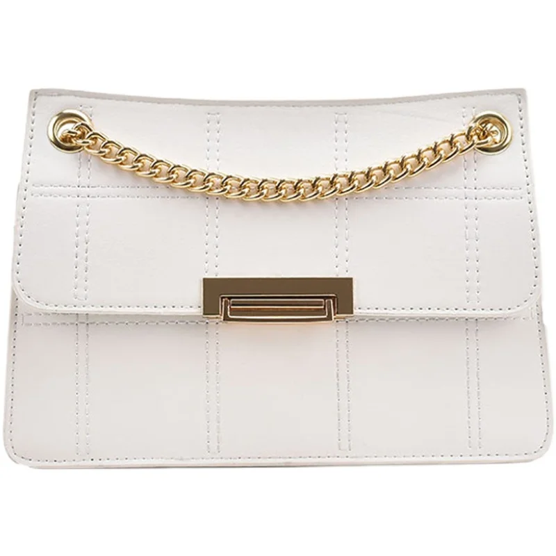 

Lattice Square Crossbody Bag 2021 Summer New High-quality PU Leather Women's Designer Greeb Handbag Shoulder Messenger Bag