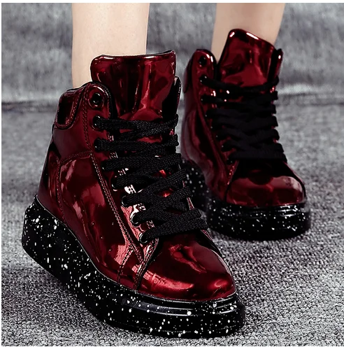 Snow Boots Women Autumn Early Winter Thick Bottom High Upper Board Shoes Fashion Mirror Ankle Lovers | Обувь