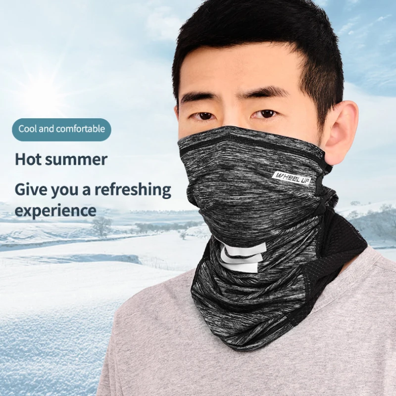 Летнее шелковое солнцезащитное полотенце 2021 колесо вверх Бесшовный шарф маска