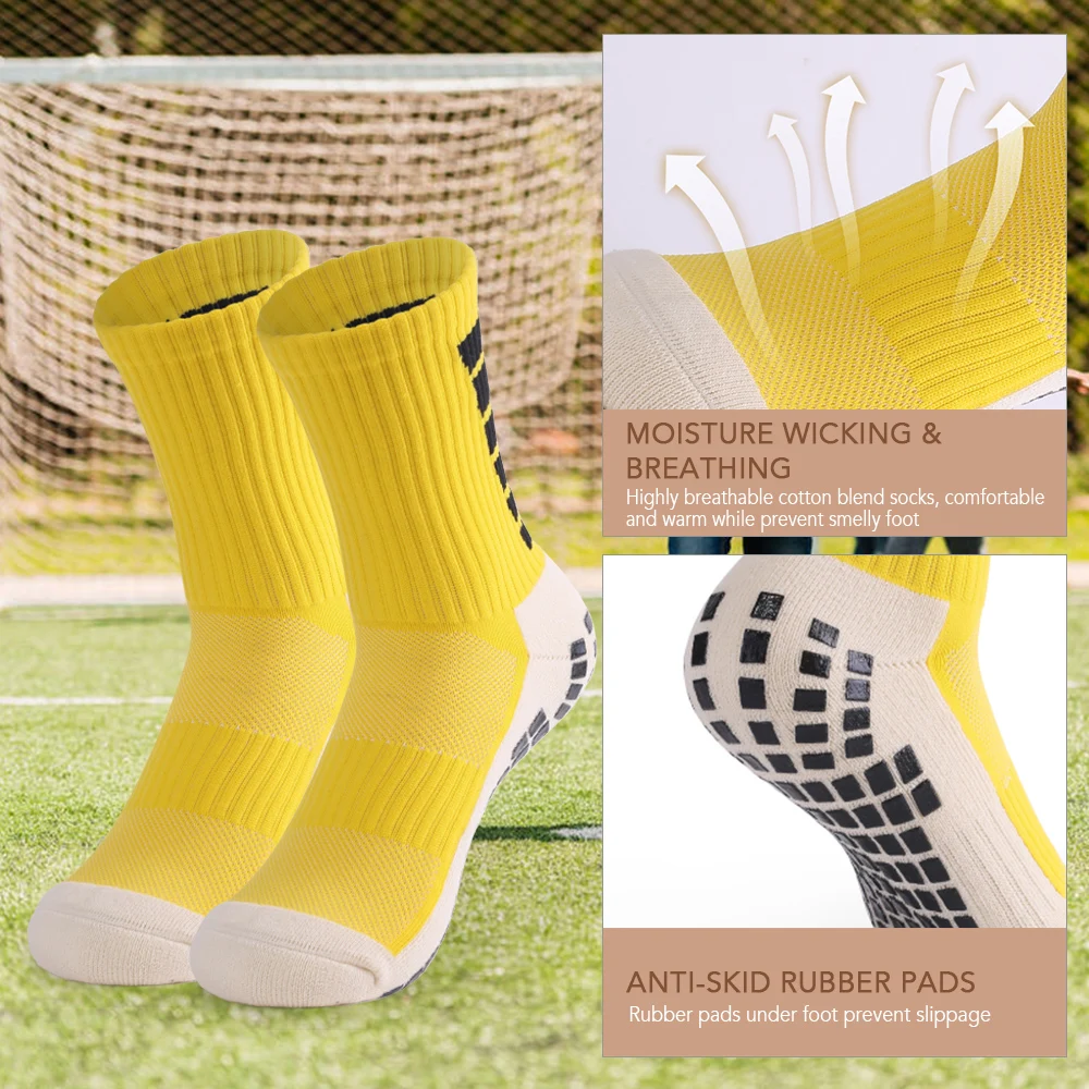1 пара/3 пары мужские Противоскользящие футбольные Носки спортивные велосипедные