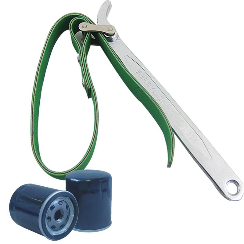 

9" Belt Type Oil Filter Wrench High Carbon Steel Oil Filter Removel Tools Oil Extractor Wrench Spanner Key Hand Tool