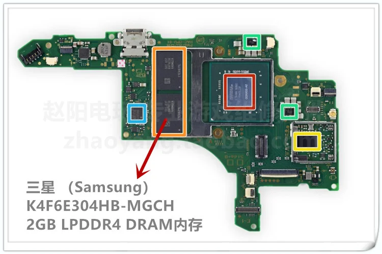 Оригинальный тянут процессор K4F6E304HB MGCH 2 Гб LPDDR4 память DRAM для Ns switch материнская