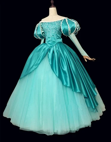 Сделанный на заказ высококачественный костюм принцессы с жемчугом платье Ариэль со шнуровкой для взрослых женщин вечерние НКА на Хэллоуин