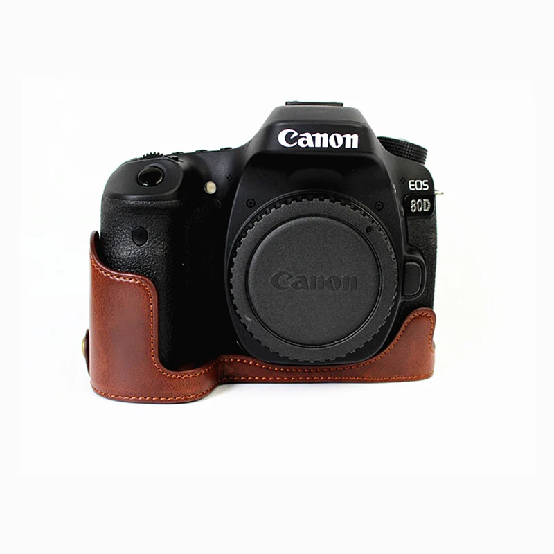 Чехол для портативной камеры чехол из искусственной кожи Canon EOS 90D 80D 70D 60D