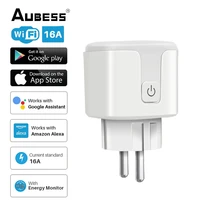 tuya aubess wifi smart plug sockets 16a eu plug smart life app voice remote control smart home automation with alexa google home
