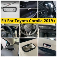 dashboard instrument air ac panel head lamp cover trim accessories for toyota corolla e210 2019 2022 carbon fiber interior kit