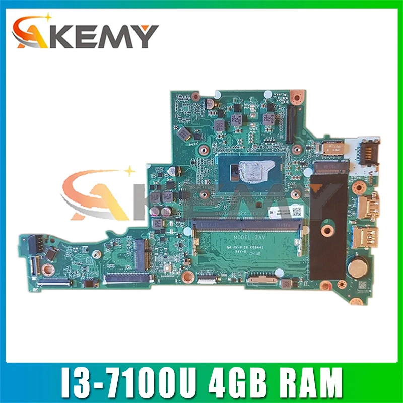 

AKEMY для Acer Aspire A315 A315-51 Материнская плата ноутбука NBGNP11008 I3-7100U/I3-7020U Процессор 4 Гб Оперативная память DA0ZAVMB8G0