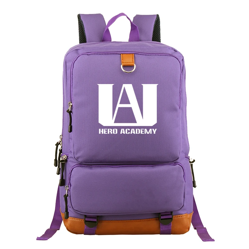 Кожаный рюкзак Mochila My Hero академия женский Студенческая школьная сумка на плечо