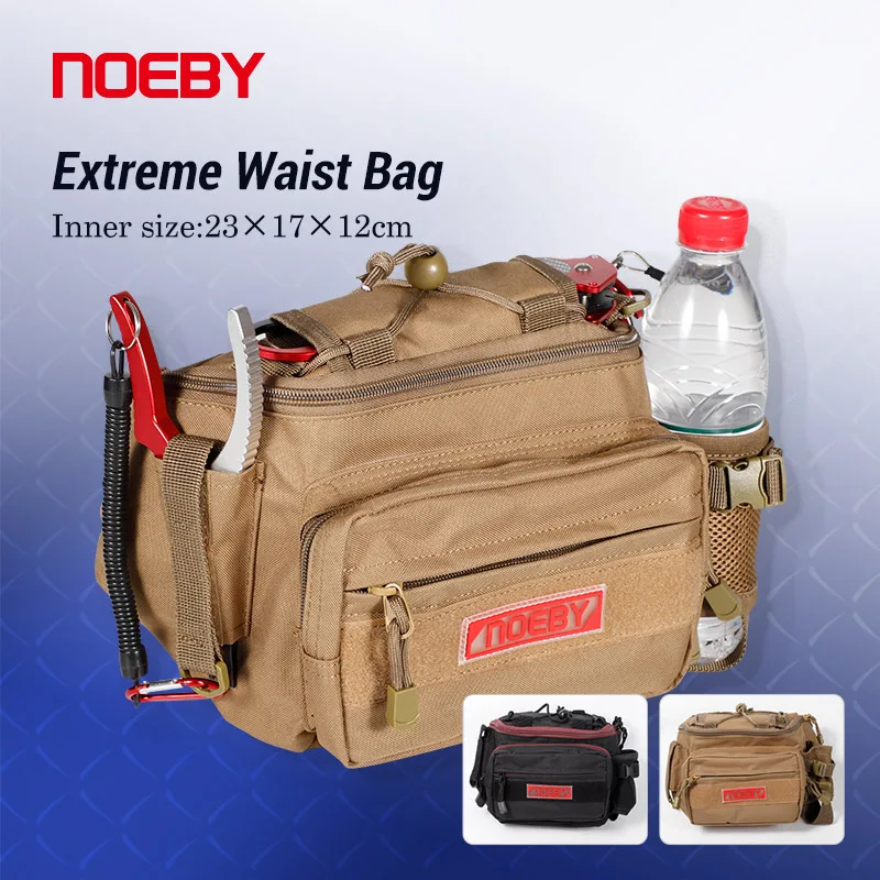 

Сумка на пояс Noeby Extreme, 28x19x12 см, сумка для рыболовных снастей, Холщовая Сумка, водонепроницаемая упаковка, сумка для рыболовных снастей, миниа...