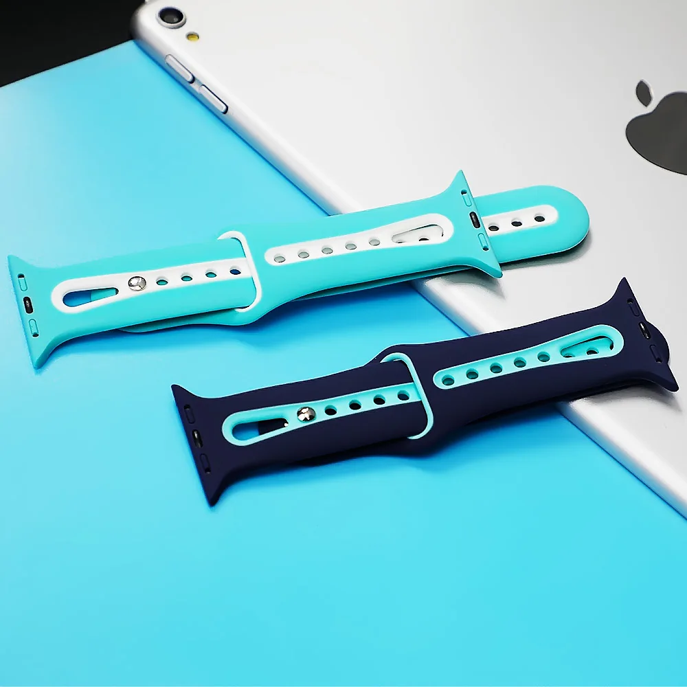 Спортивный ремешок для apple watch pulseira apple watch 4, 3, 5, ремешок 44 мм, 40 мм, iwatch band 42 мм, 38 мм, браслет correa, ремешок для часов