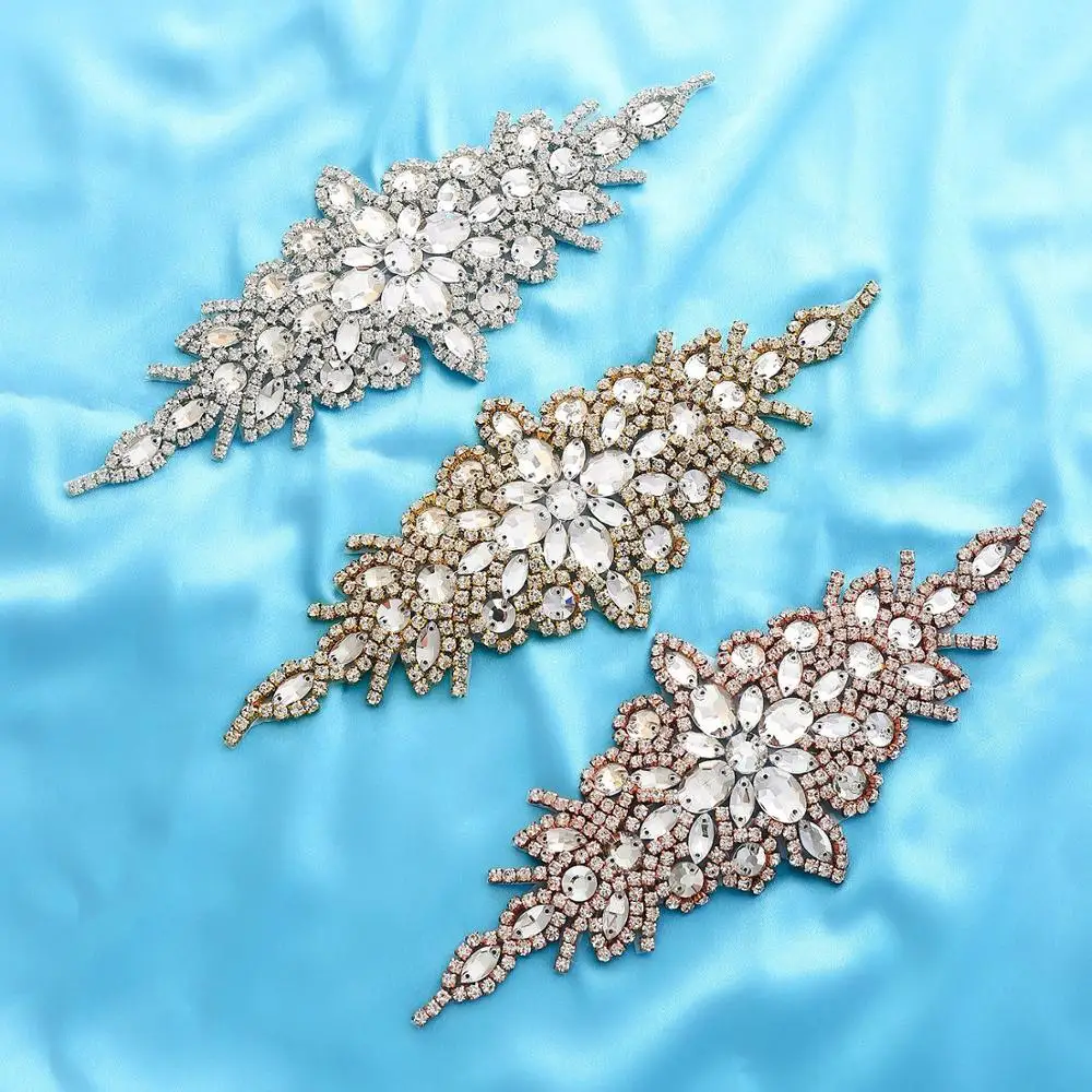 Стразы из бисера свадебная аппликация стразы для свадебных платьев|bridal sash