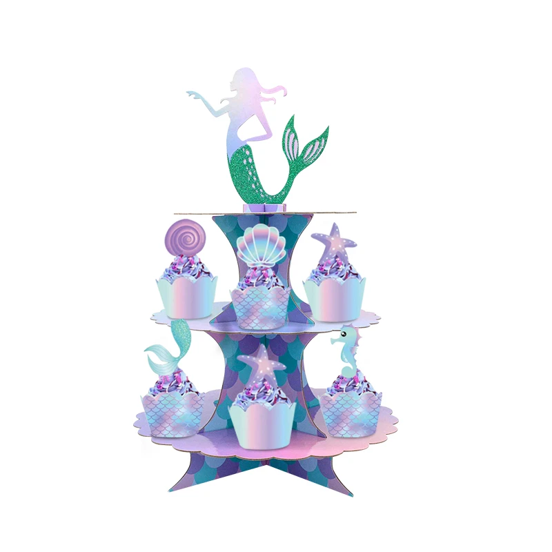 1 комплект русалки подставка для тортов на день рождения Русалка Вечерние