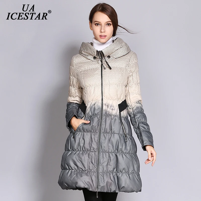 Брендовая модная длинная прямая зимняя пуховая куртка UAICESTAR женские