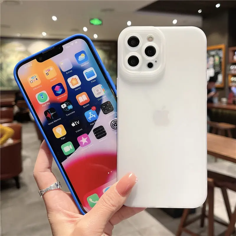 Camera Protection Silicone Phone Case For iPhone 13 Pro Max 11 12 14 Pro Max XR XS Max X 7 8 Plus 14 Soft Shockproof Matte Cover