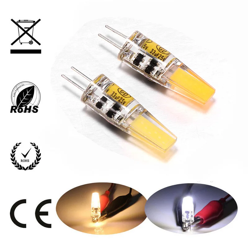 G4 Светодиодный светильник AC DC 12 V Mini Light 2508 COB чип свет 360 угол света|Ночники| |