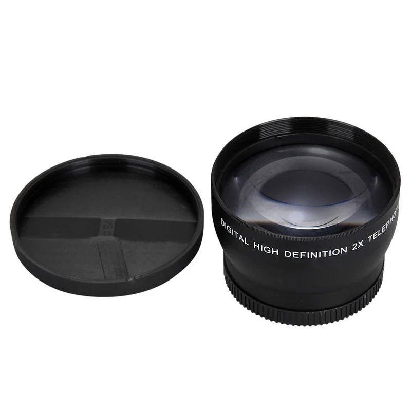 52 мм 2X nification телеобъектив для Nikon AF-S 18-55 55-200 объектив камеры | Электроника