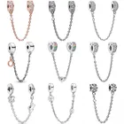 Браслет с бусинами из серебра 925 пробы, с круглыми бабочками