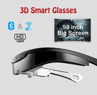 w2 video glasses smart 3d android 8 million pixels wifi all in one helmet mobile theater wireless mobile phone synchronization