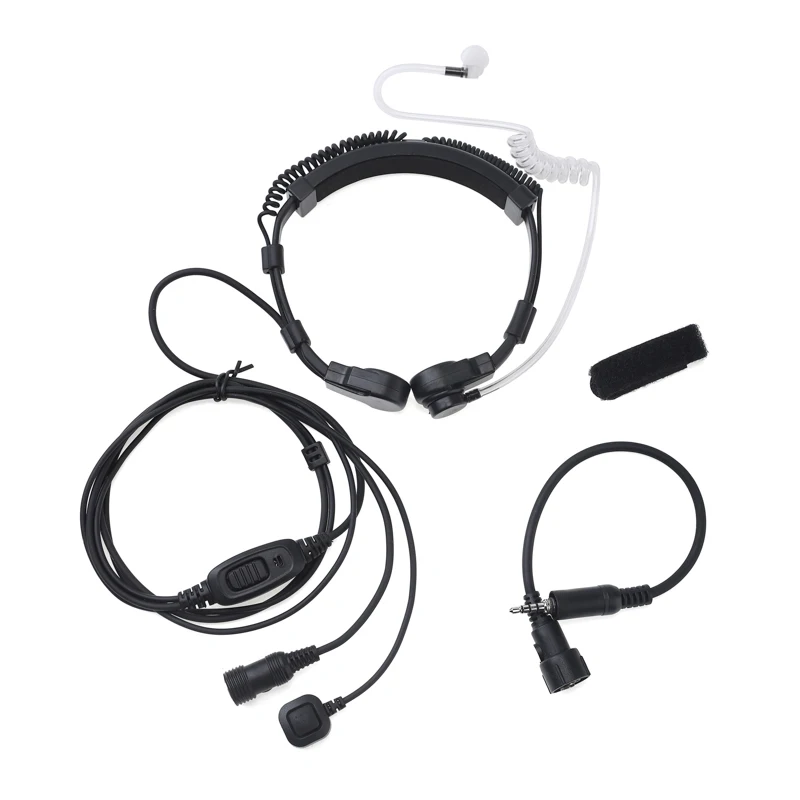 Extendable Throat Microphone Mic Earpiece Headset For Yaesu Vertex VX-6 VX-6E 7E VX-7R VX-120 VX-127 vx-170 FT-270 Two Way Radio