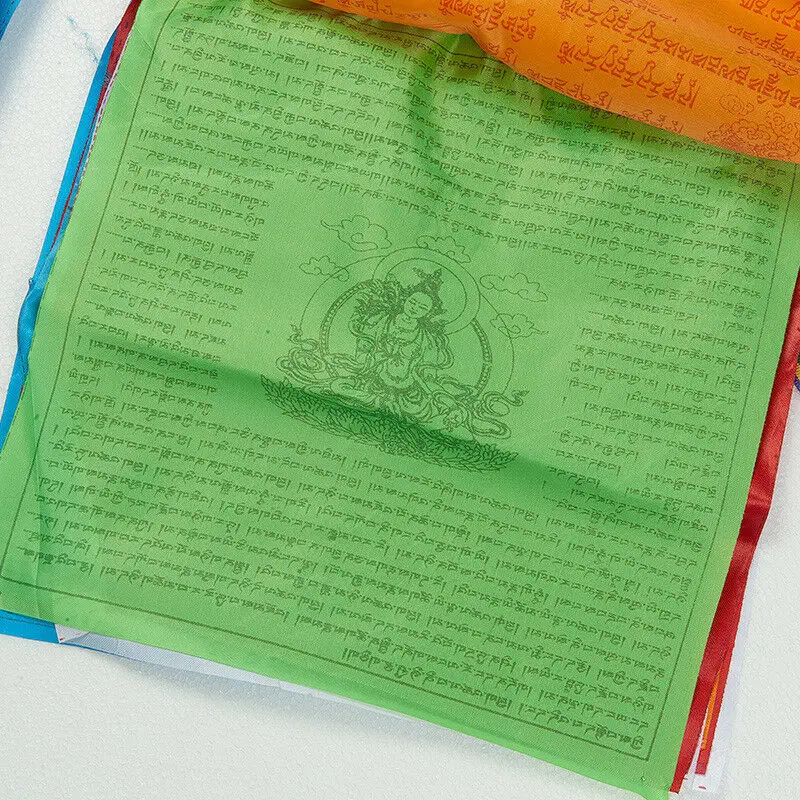 Религиозные флаги Тибетские буддийские товары цветной принт молитвенный флаг