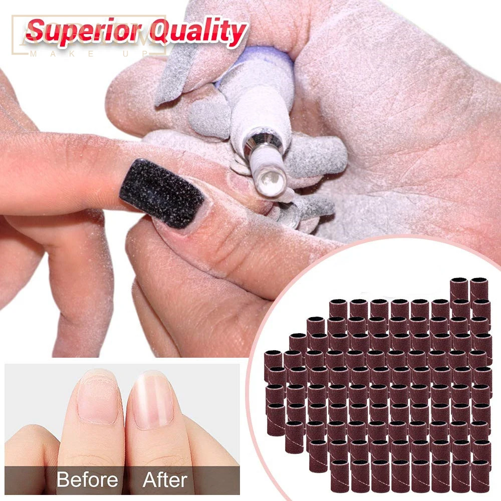 

AORAEM Nail Drill Bits For Manicure Polishing Head Sanding Bands Tools Stainless Steel Nails Art Carving Pedicure Milling Cutter