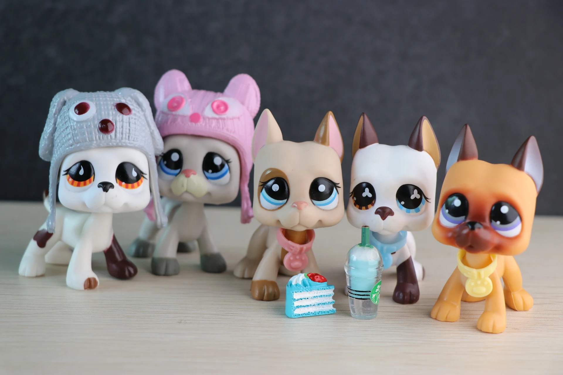 Очень редкие Pet Shop мини большое немецкий дог #750 #577 #1647 #244 с красивыми аксессуарами