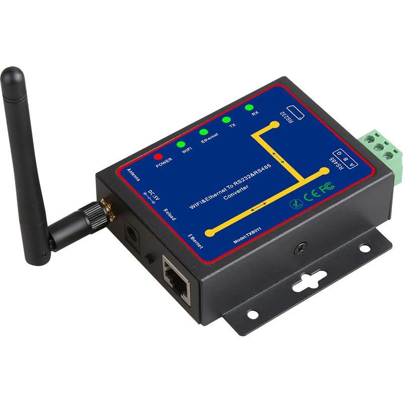 Топ Rs232 Rs485 к Wifi переходной кабель последовательный Интерфейсу Ethernet модуль
