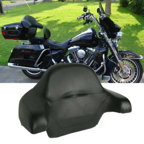 

Motorcycle Wrap-around Chopped King Trunk Backrest Pad For Harley Touring Tour Pack Electra Glide Street Glide 2014-2021 19 18