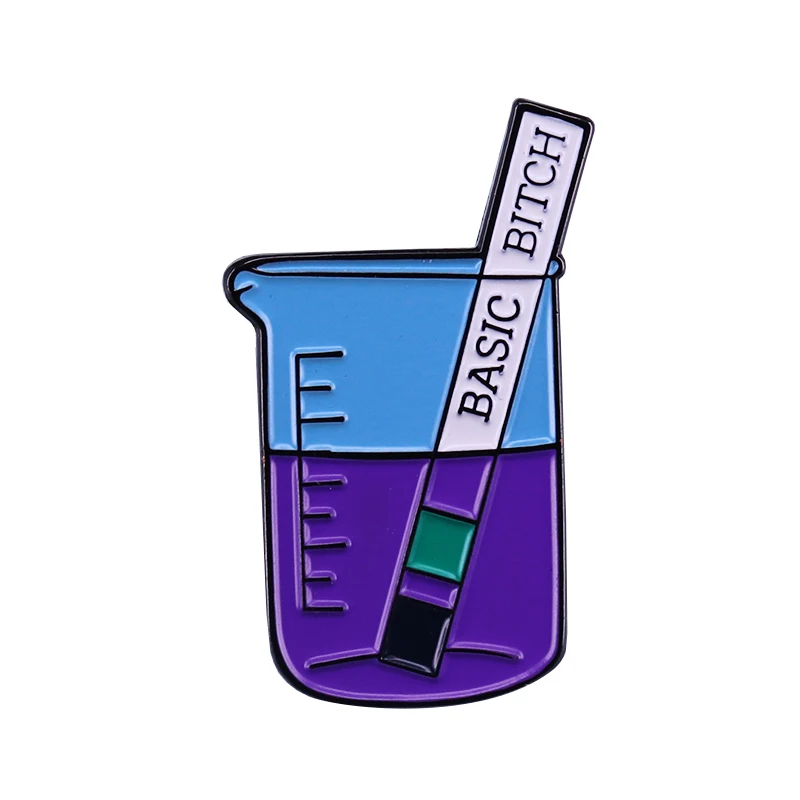 Простая сука мягкая эмалированная булавка science Jocks аксессуары для ювелирных