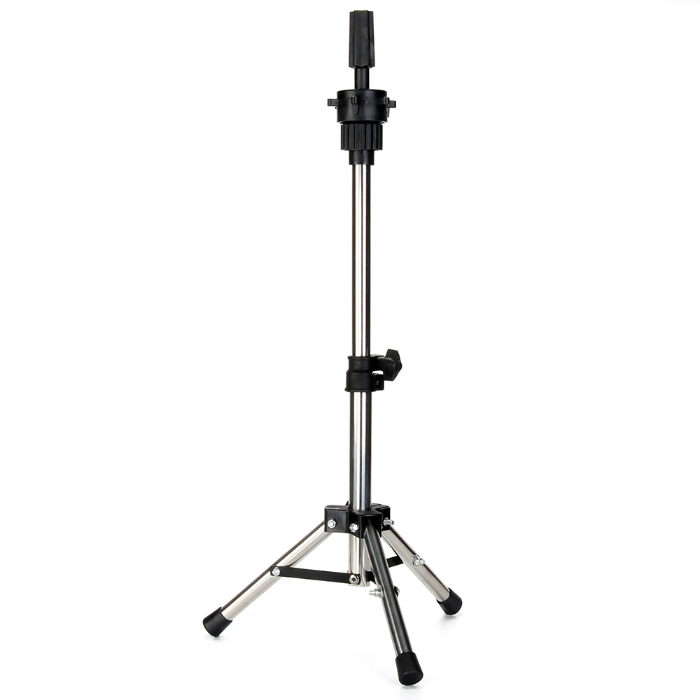 Штатив-манекен для причесок регулируемый серебристый алюминиевый |