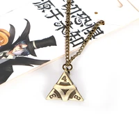 new retro metal polyhedron dice key chain bronze color puzzle necklace game identity v cosplay props bag pendant jewelry gifts