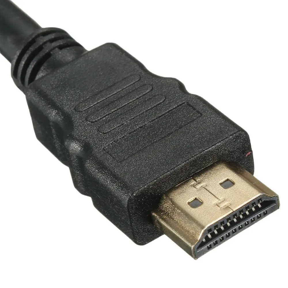 

5 Feet 1080P HDTV HDMI-compatible Male to 3 RCA Audio Video AV Cable Cord Adapter Converter Connector Component Cable Lead