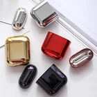 Защитный чехол для наушников AirPods 2, 1, защитный чехол для наушников Apple Air pods 1, 2 с гальваническим покрытием, блестящий