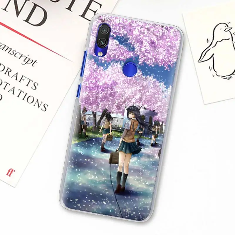 

anime Plum Cherry blossom girl Phone Cases for Xiaomi Redmi Note 8T 9S 5 6 7 8 Pro 9 Pro 6A 7A 8A 9A 9C K20 K30 Pro Cover