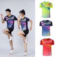 2021 tennis t shirt women men badminton shorts kids table tennis shirt kitstenis femenina team sportswear uniforms 1834