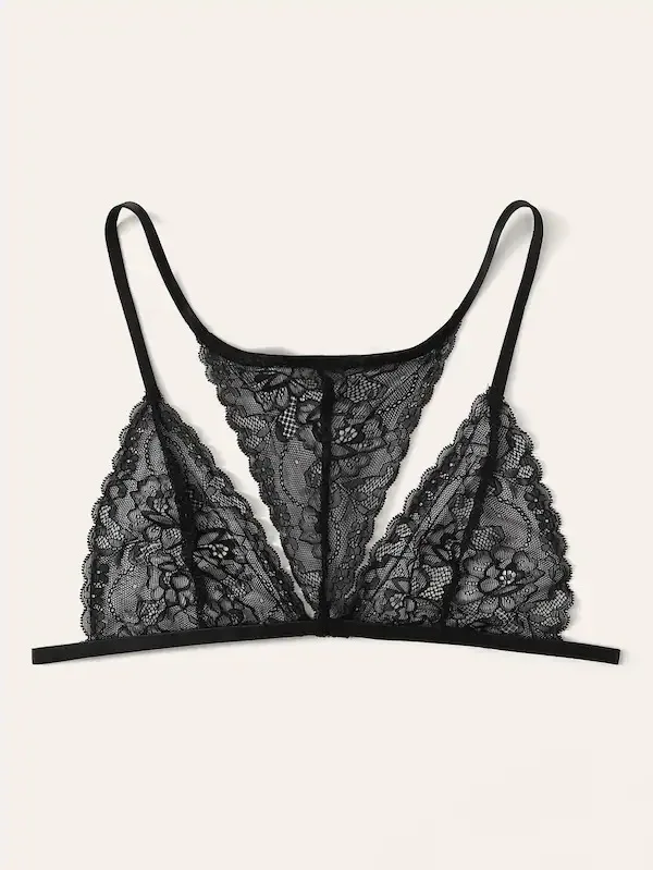 

2020 new non-rims underwear ultra-thin lace comfortable deep V sexy bra plus size sexy underwear
