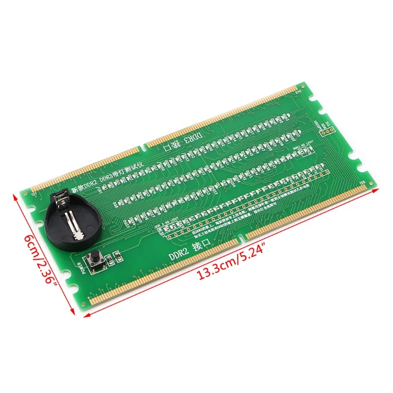 

DDR2 and DDR3 2 in 1 illuminated Tester with Light for Desktop Motherboard