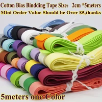 100 folded cotton bias binding tape size 20mm width34 5meterslot fold tapesmall packs diy sew material handmade item