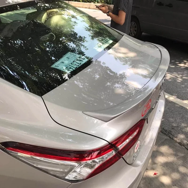 New Camry 2018 ABS толщиной спойлер из материала для Toyota черного или белого цвета