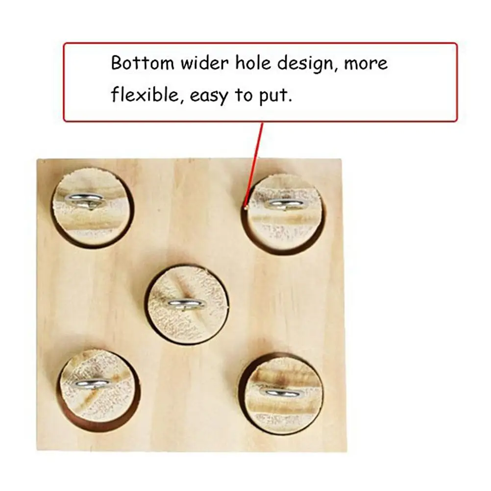 

Parrot Toys Wooden Pet Supplies Bird Playing Toy Attractive Training Interactive Educational Toy for Parrots Birds