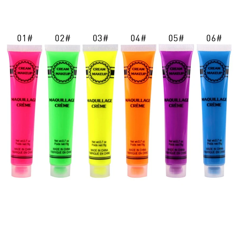 19 г шесть цветов косплей макияж на Хэллоуин крем для лица безопасный всех