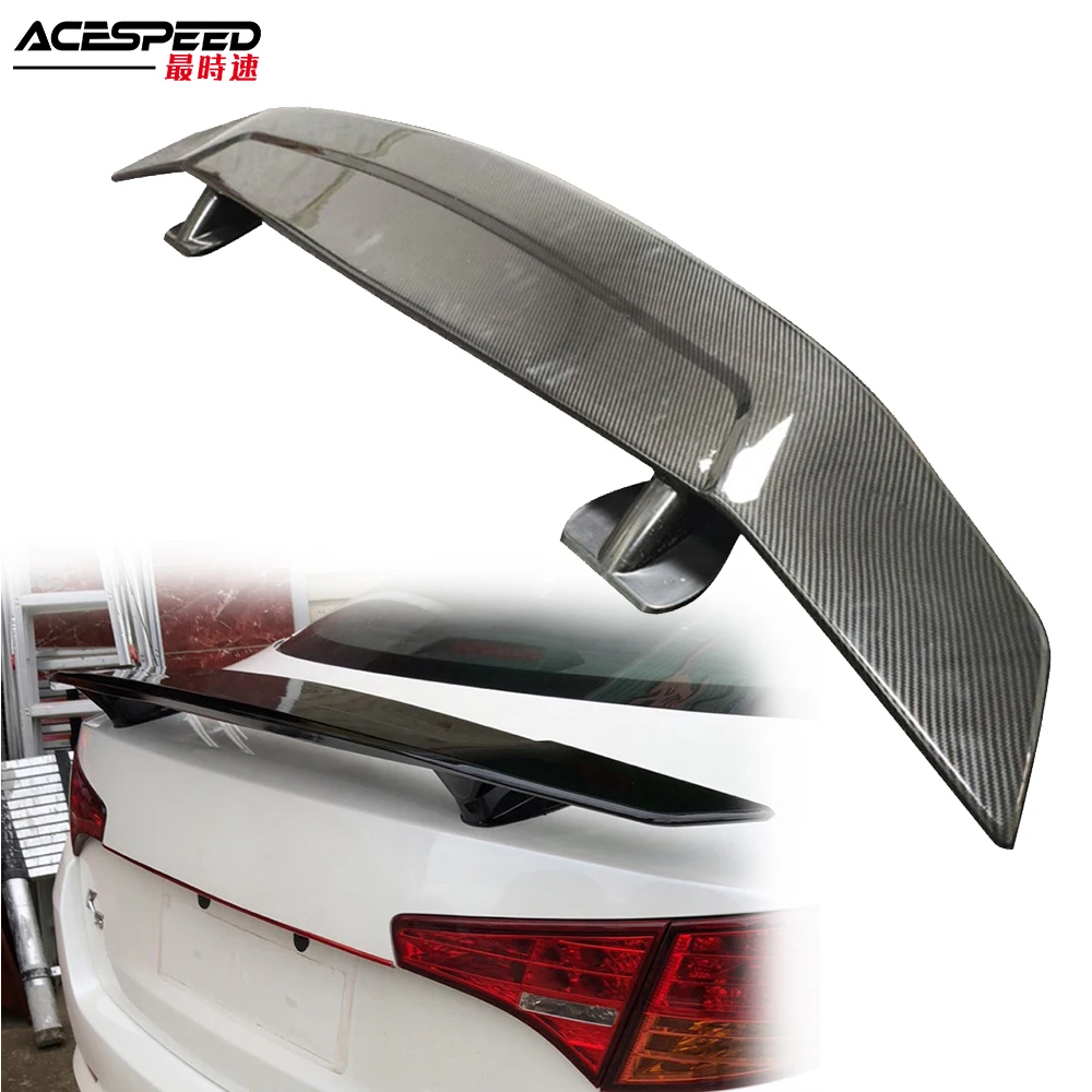 Универсальный автомобильный спойлер для седана задний 3D из углеродного