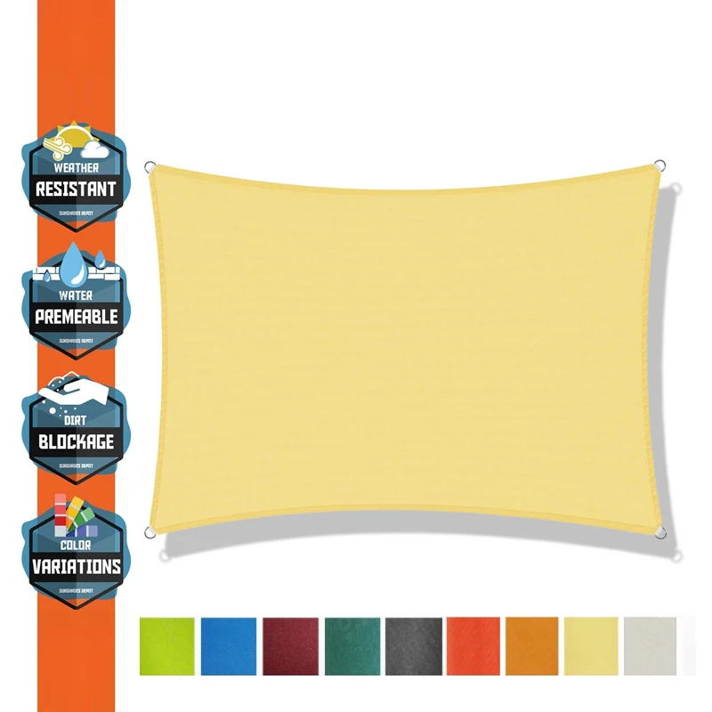 

Тент от солнца, 3 шт., 5 м, водонепроницаемый, для пляжа, кемпинга, сада, патио, бассейна