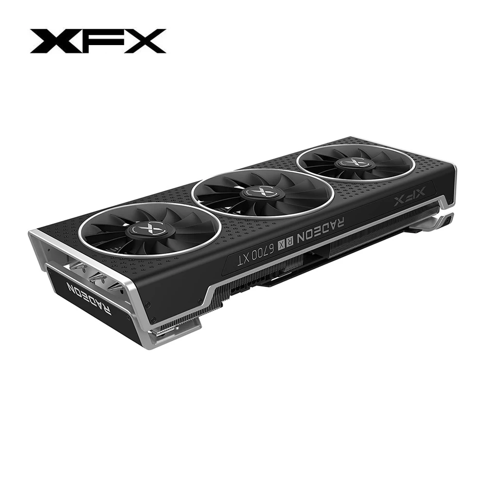 XFX Новый Radeon RX 6600 XT 8 Гб OC RX6700XT 12 GDDR6 поддержка AMD RDNA2 DirectX компьютерная графика |