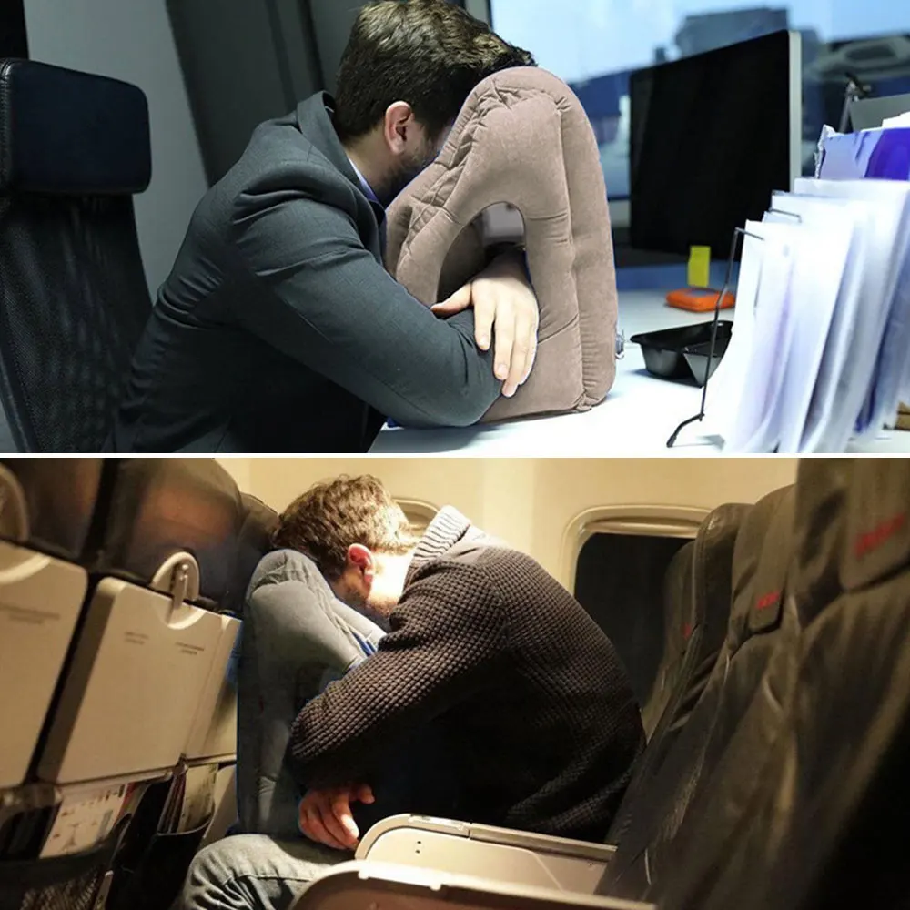 Модернизированная надувная подушка для путешествий подголовника поддержки