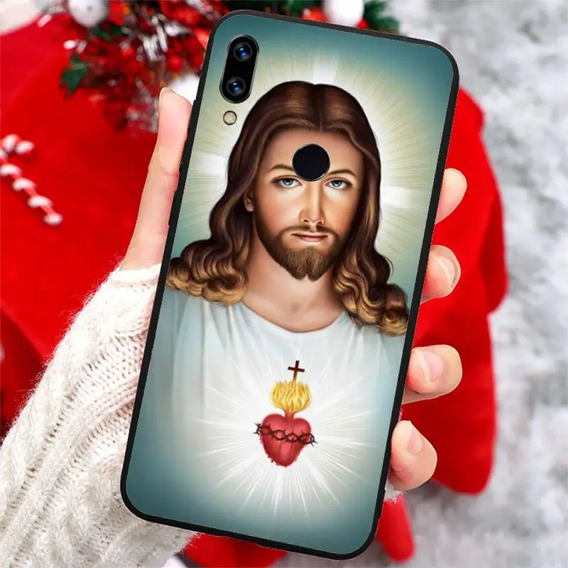 

Divine Mercy Jesus Cross Custom Phone Case For Xiaomi Redmi note 7 8 9 t k30 max3 9 s 10 pro lite
