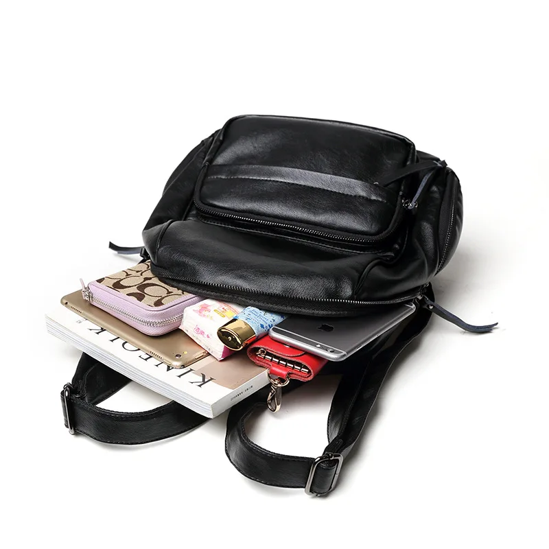 Женские рюкзаки из 100% натуральной кожи новый модный роскошный брендовый женский