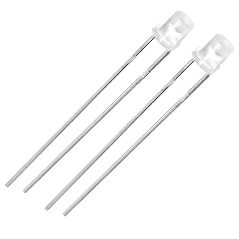 1000 шт 3 мм плоская голова туман Длинная нога высокая яркость белый синий зеленый