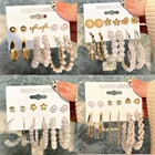 Женские серьги-подвески в богемном стиле, из металлического сплава